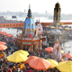 Hindu devotees gather to take a holy dip during religious Kumbh Mela in Haridwar